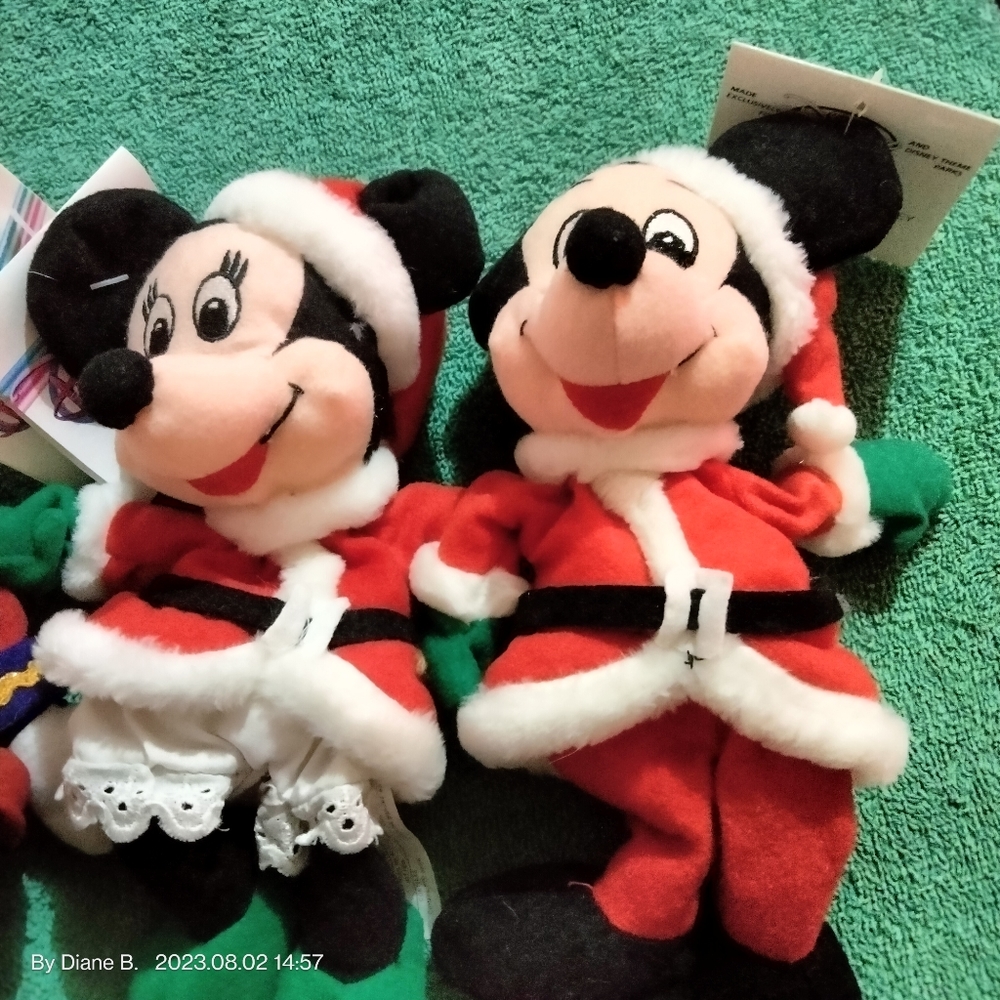 Retired Santa Mickey, Minnie and Drummer Mickey NWT